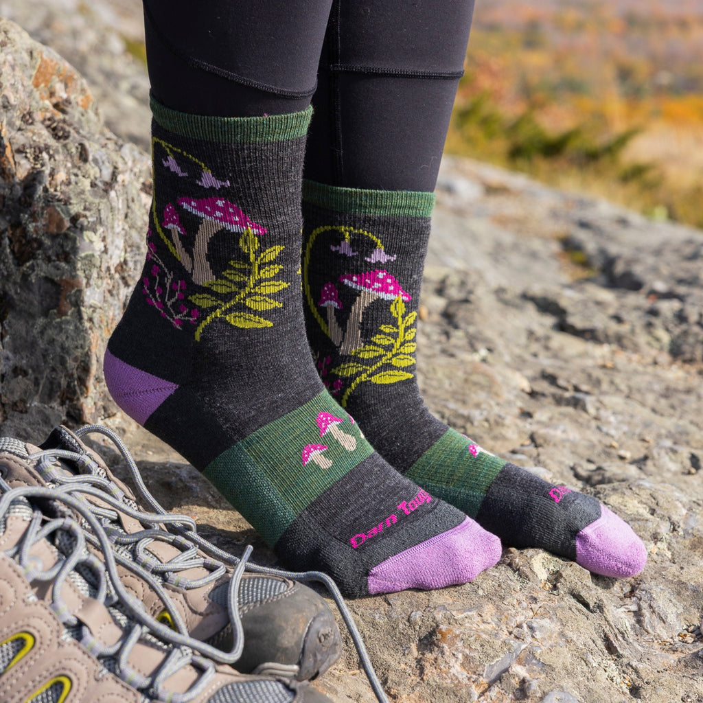 Women's Mellow Mushrooms Micro Crew Lightweight Hiking Socks