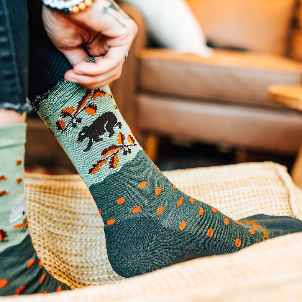 Women's Wild Life Crew Lightweight Lifestyle Socks