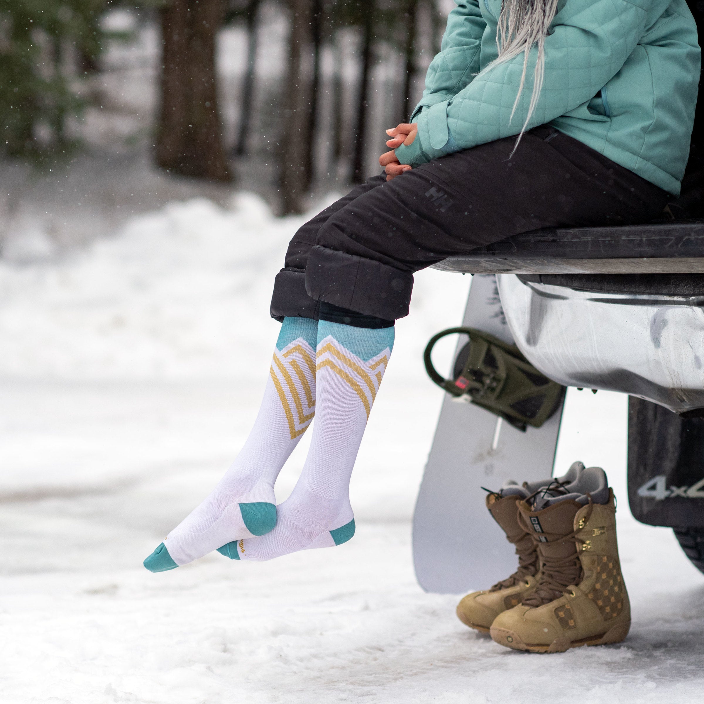 Women's Peaks RFL Over-the-Calf Ultra-Lightweight Ski & Snowboard Socks
