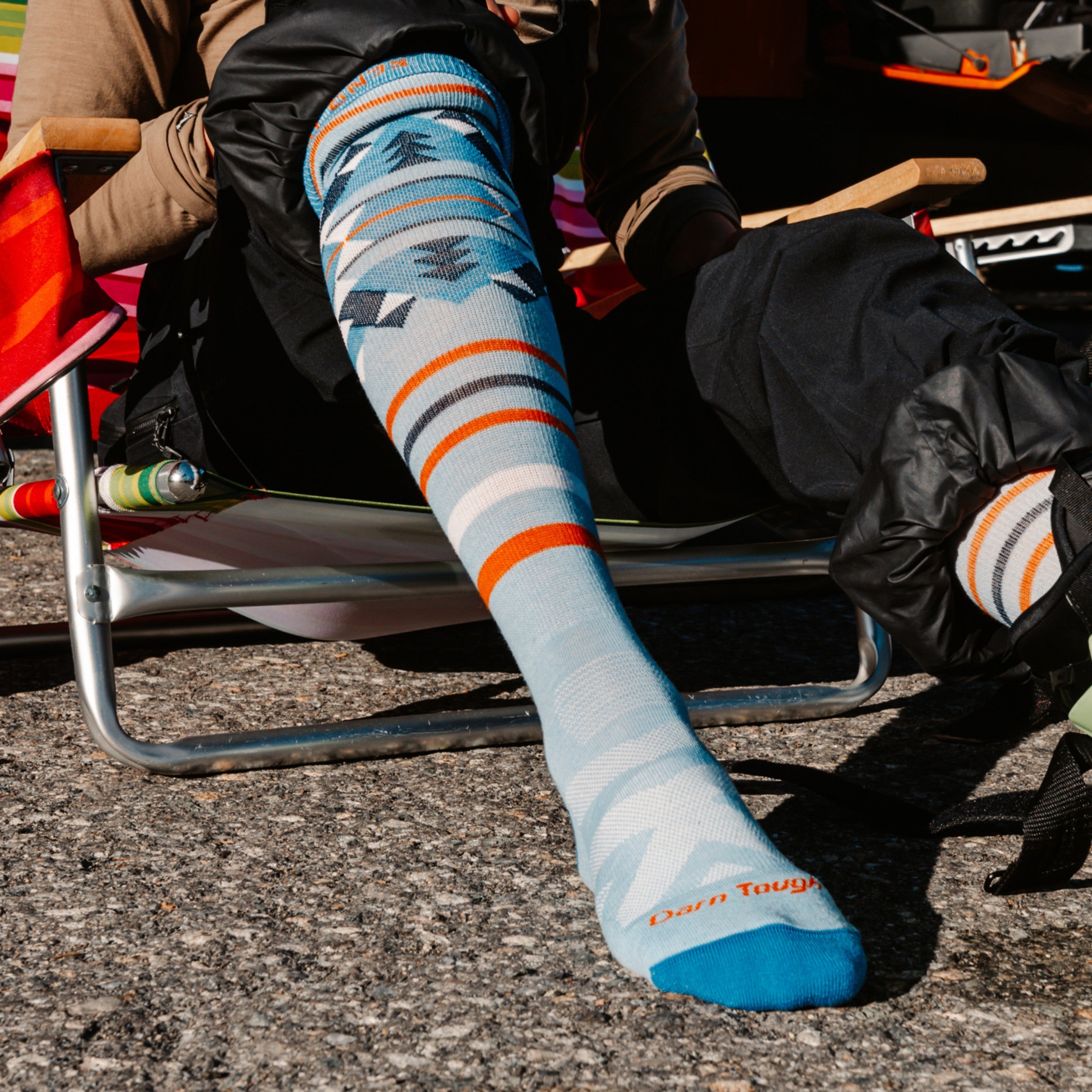 Women's Snowscape Over-the-Calf  Lightweight Ski & Snowboard Sock-Last Chance