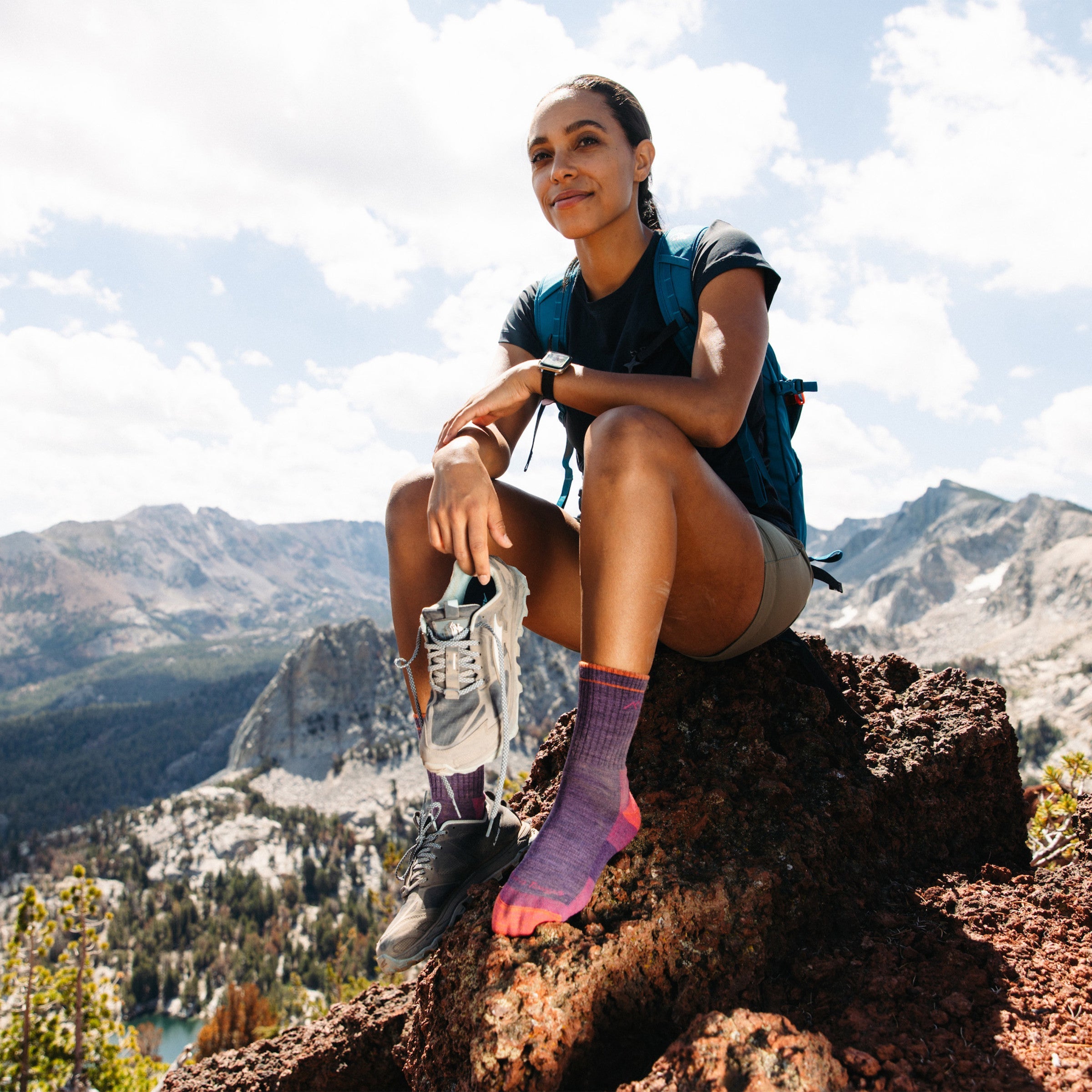 Women's Hiker Micro Crew Midweight Hiking Socks