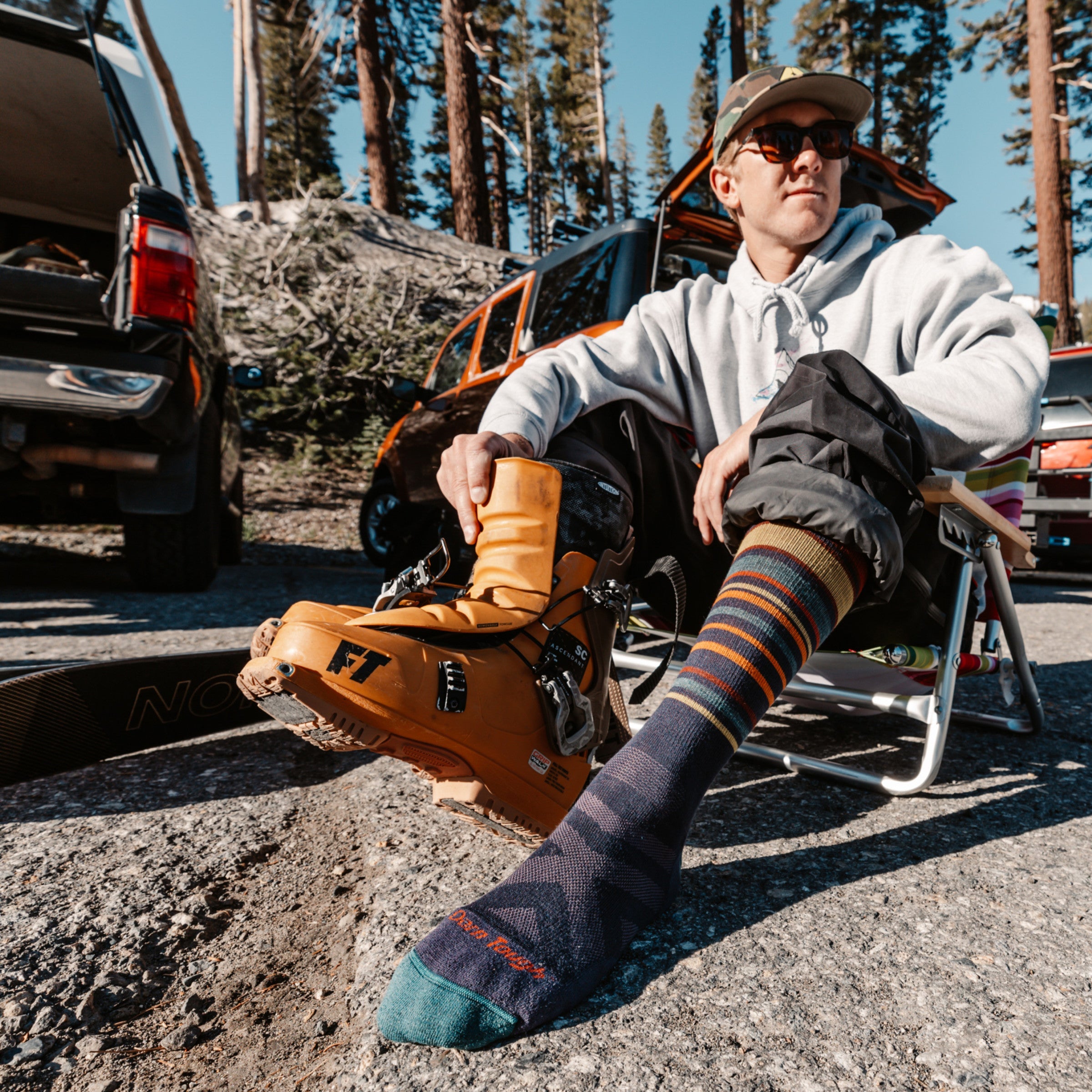 Men's Snowpack Over-the-Calf Midweight Ski & Snowboard Socks