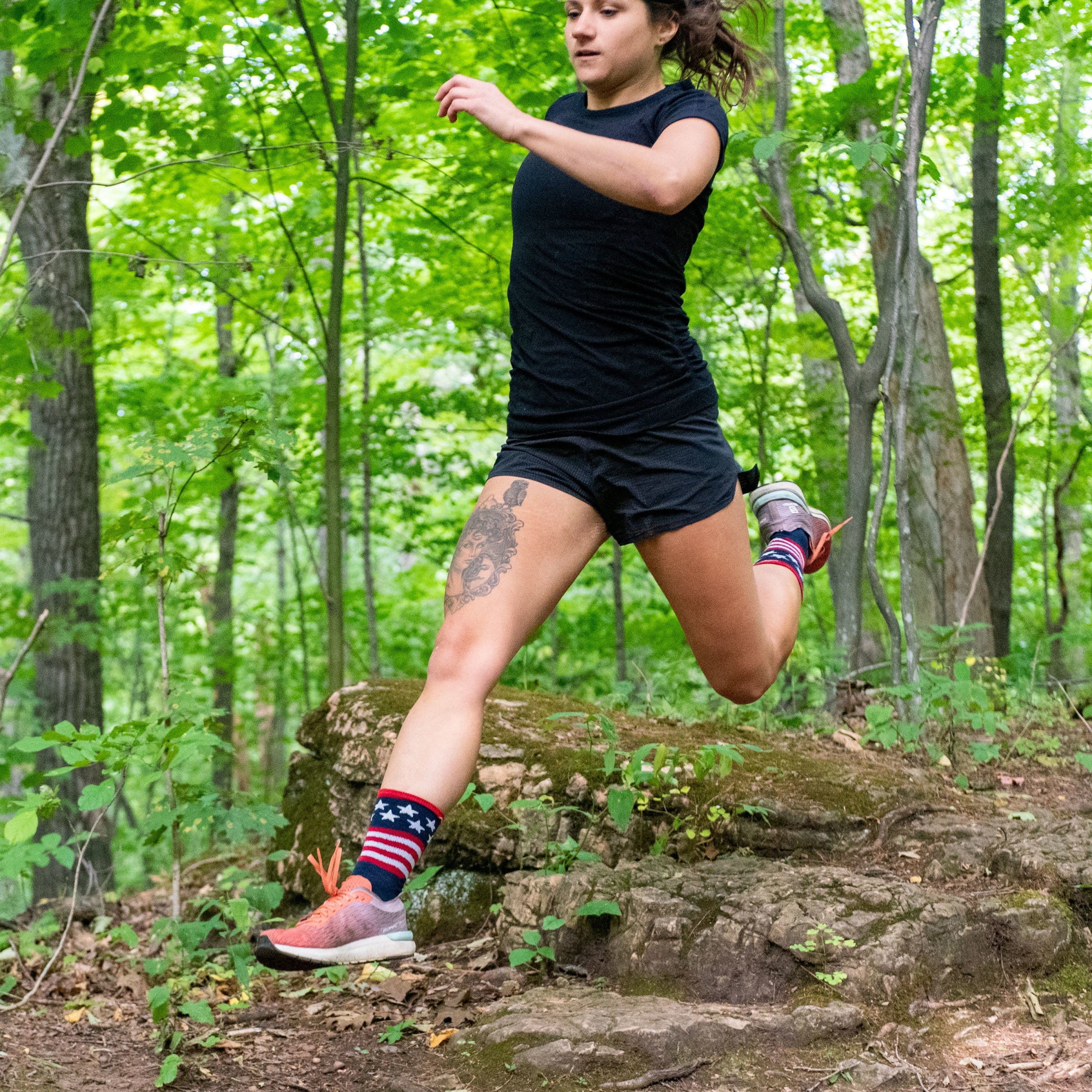 Men's Patriot Micro Crew Ultra-Lightweight Running Socks