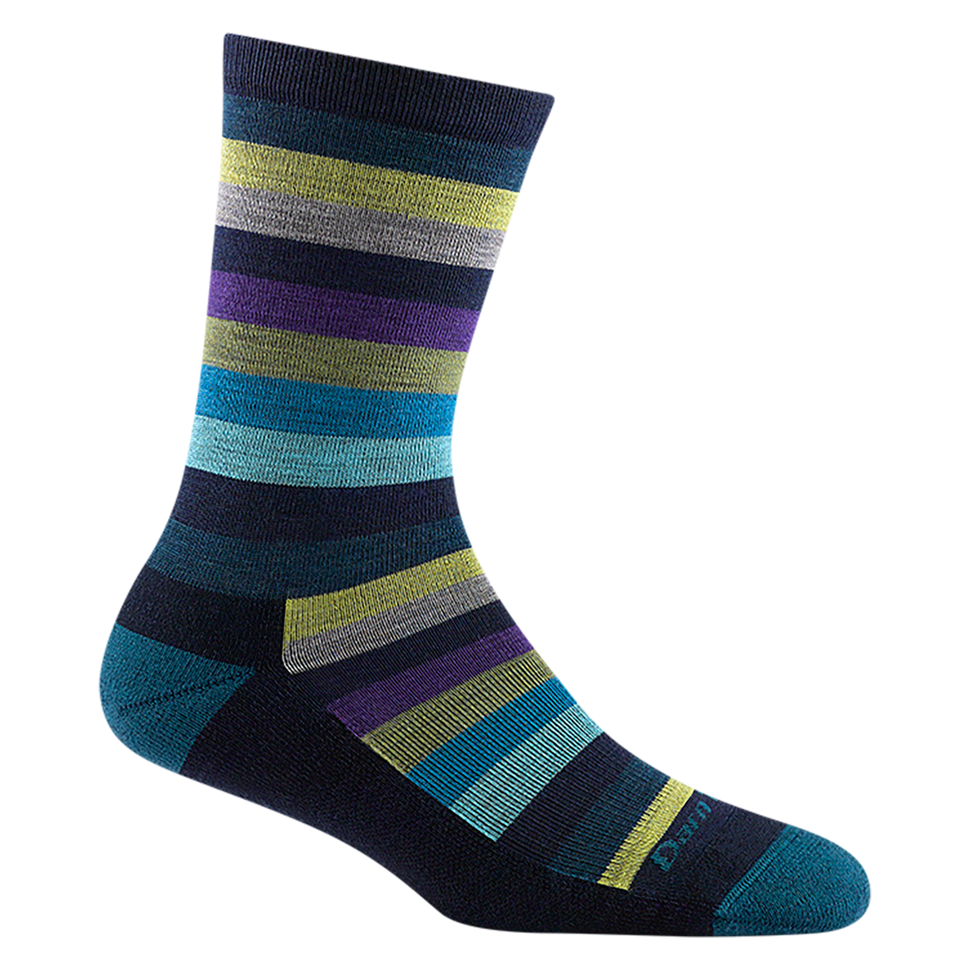 Women's Mystic Stripe Crew Lightweight Lifestyle Socks