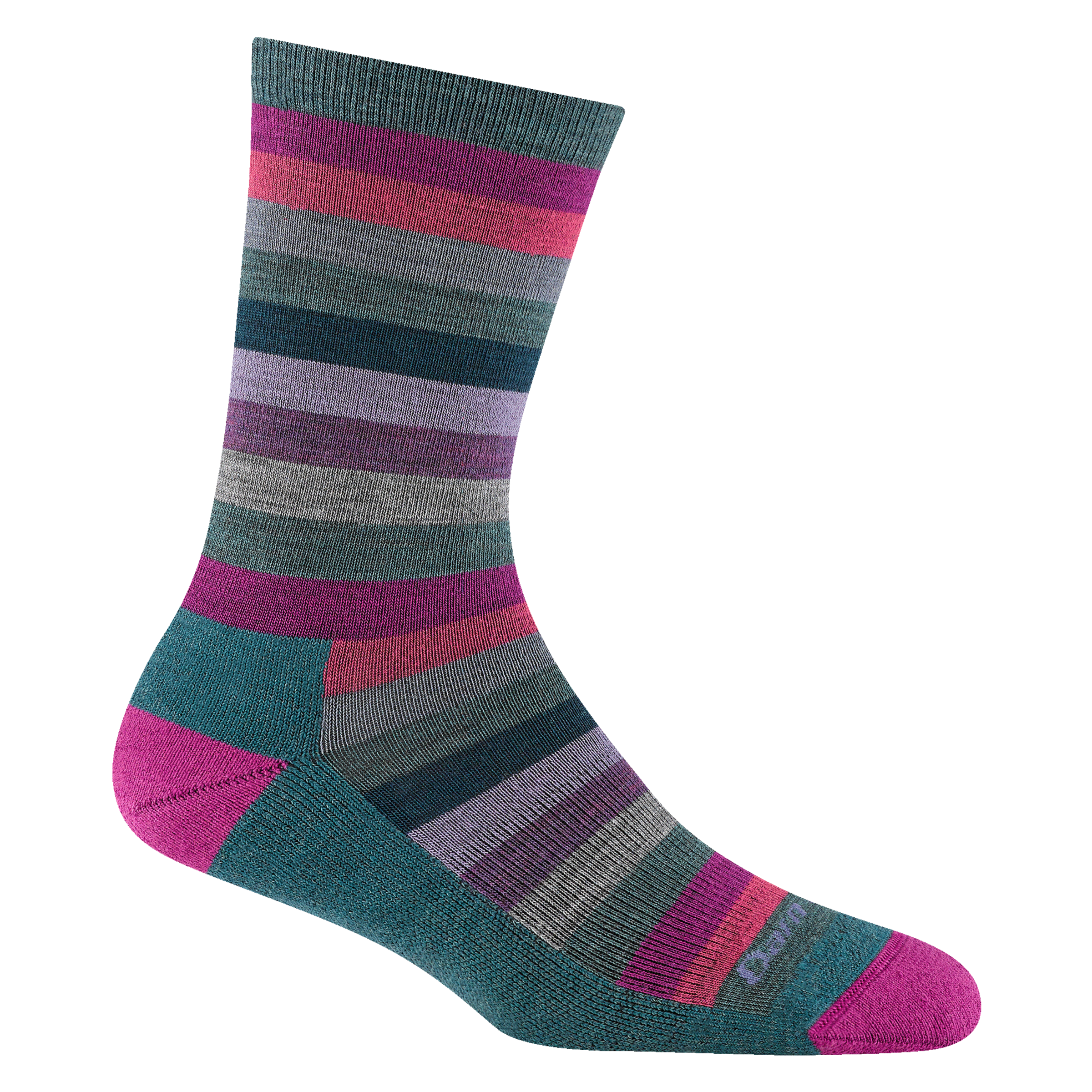 Women's Mystic Stripe Crew Lightweight Lifestyle Socks