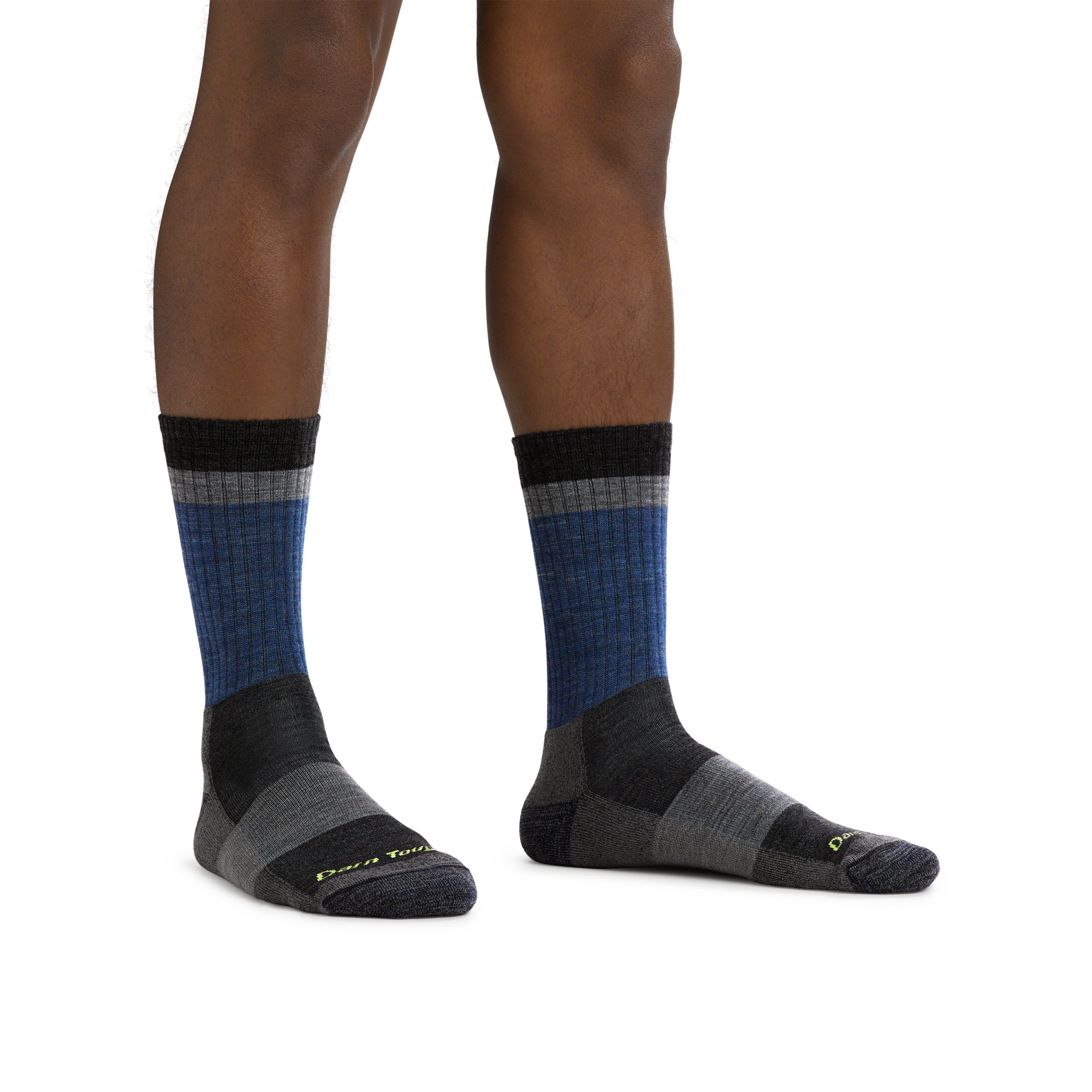 Men's Heady Stripe Micro Crew Lightweight Hiking Socks