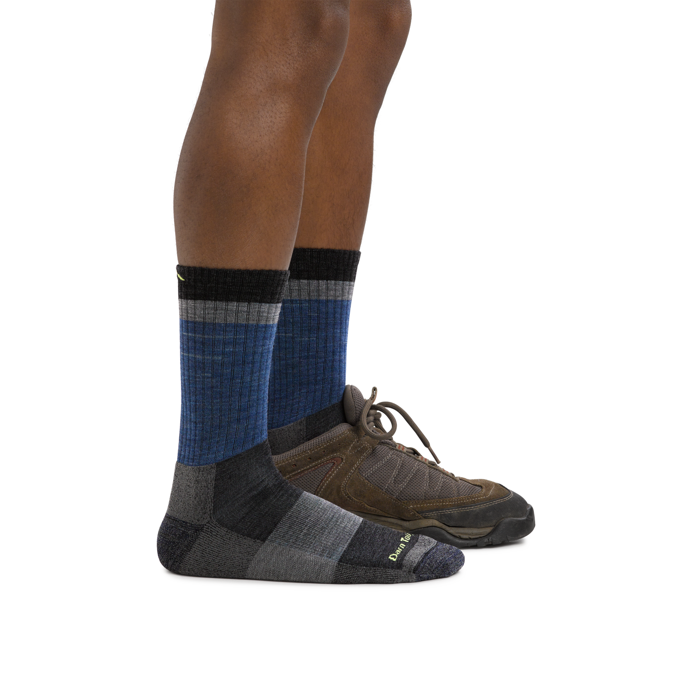 Men's Heady Stripe Micro Crew Lightweight Hiking Socks