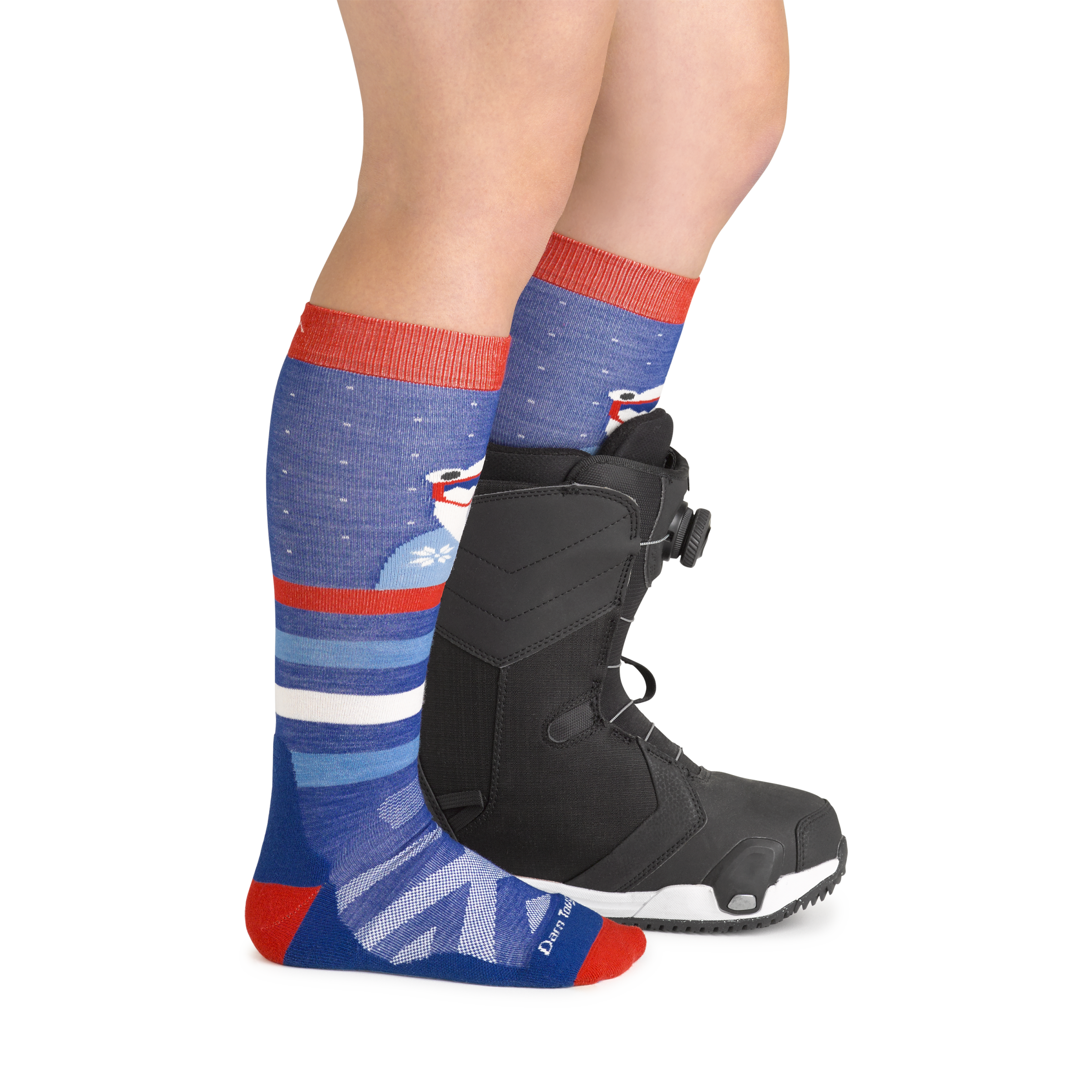 Kids Polar Patroller Over-The-Calf  Midweight Ski & Snowboard Sock-Last Chance