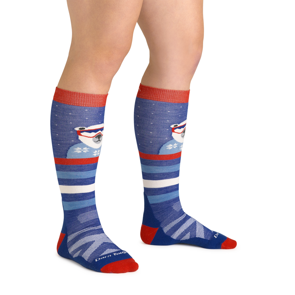 Kids Polar Patroller Over-The-Calf  Midweight Ski & Snowboard Sock-Last Chance