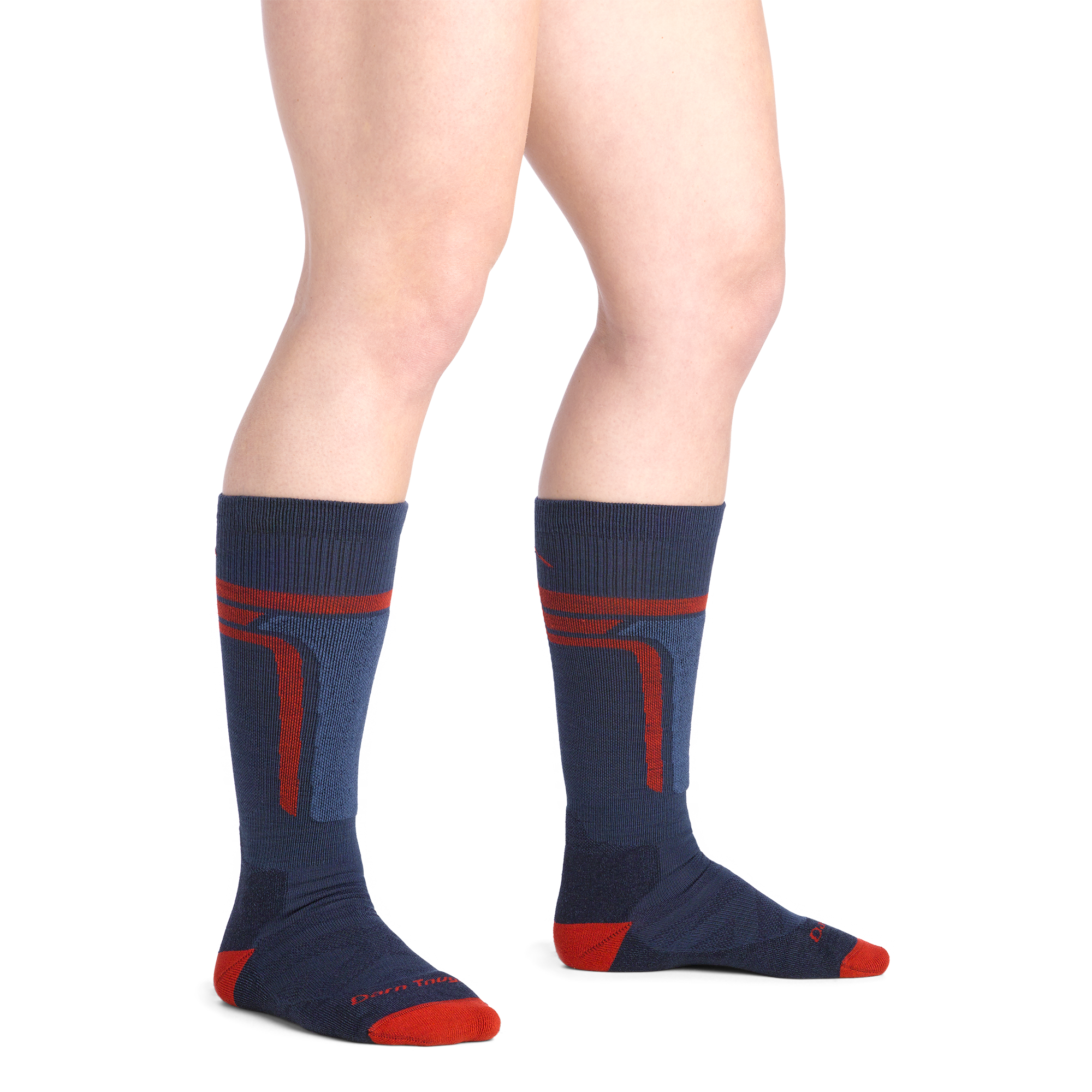 Kids T-Bar Over-the-Calf Midweight Ski & Snowboard Socks