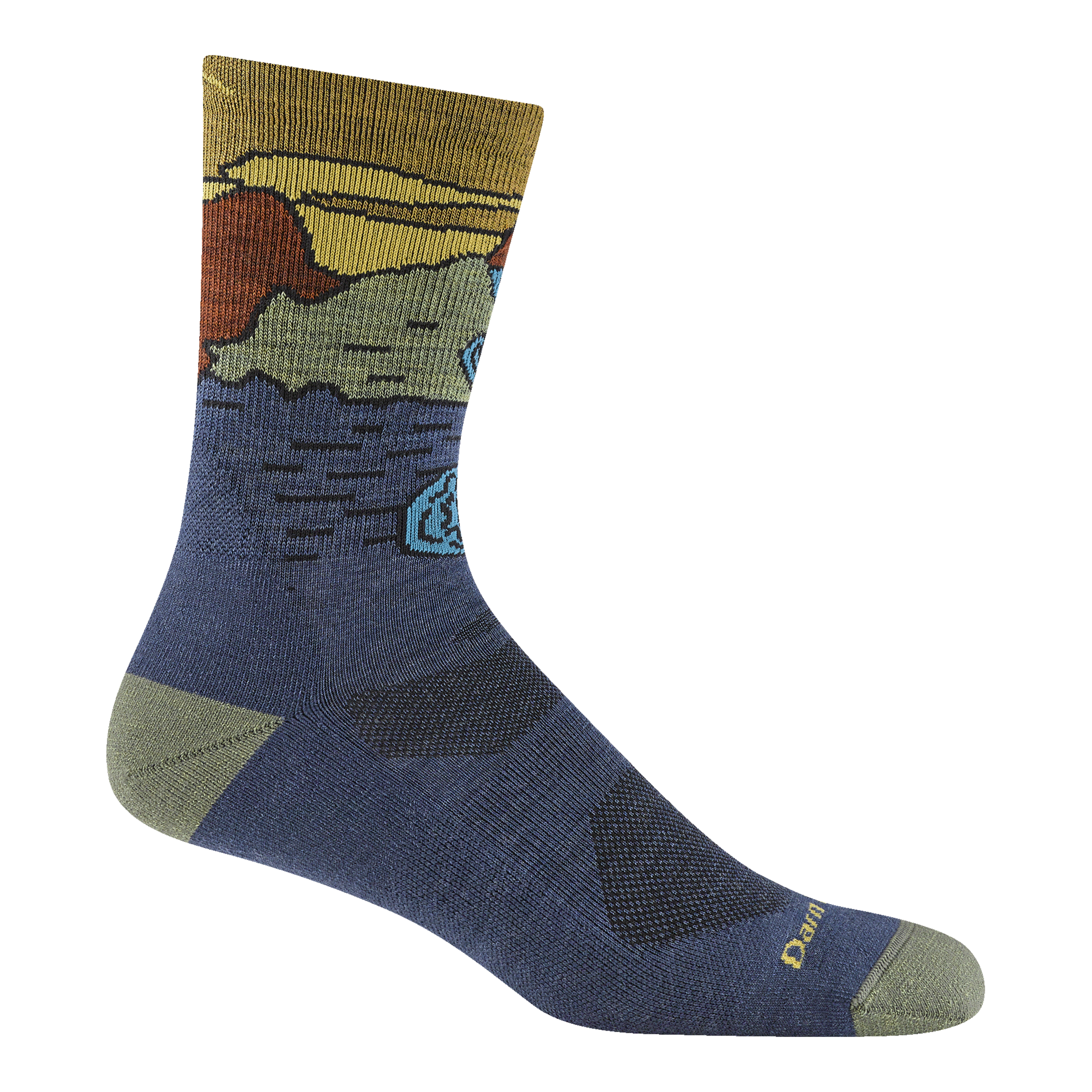 Men's Chasing Waterfalls Micro Crew Lightweight Hiking Socks