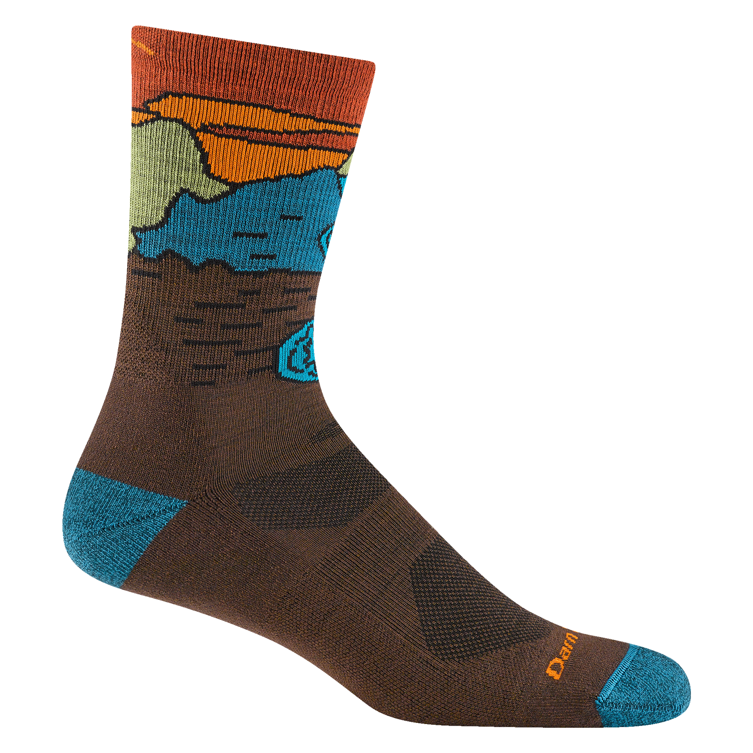 Men's Chasing Waterfalls Micro Crew Lightweight Hiking Socks