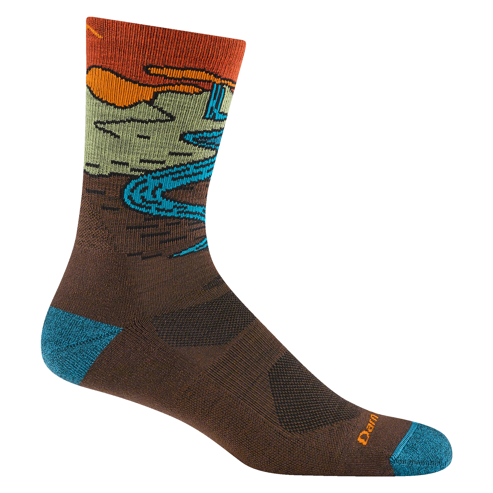 Men's Chasing Waterfalls Micro Crew Lightweight Hiking Socks