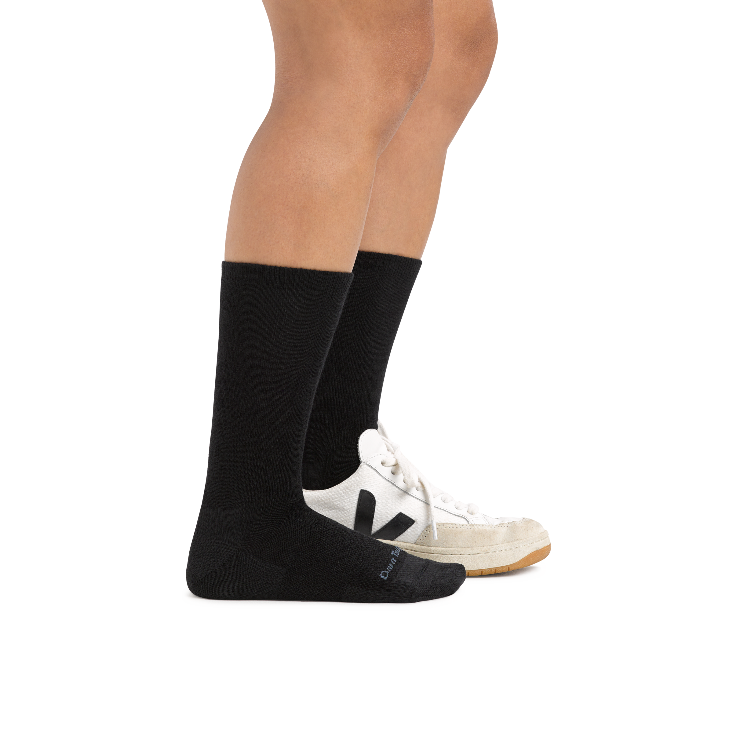Women's Solid Basic Crew Lightweight Lifestyle Socks